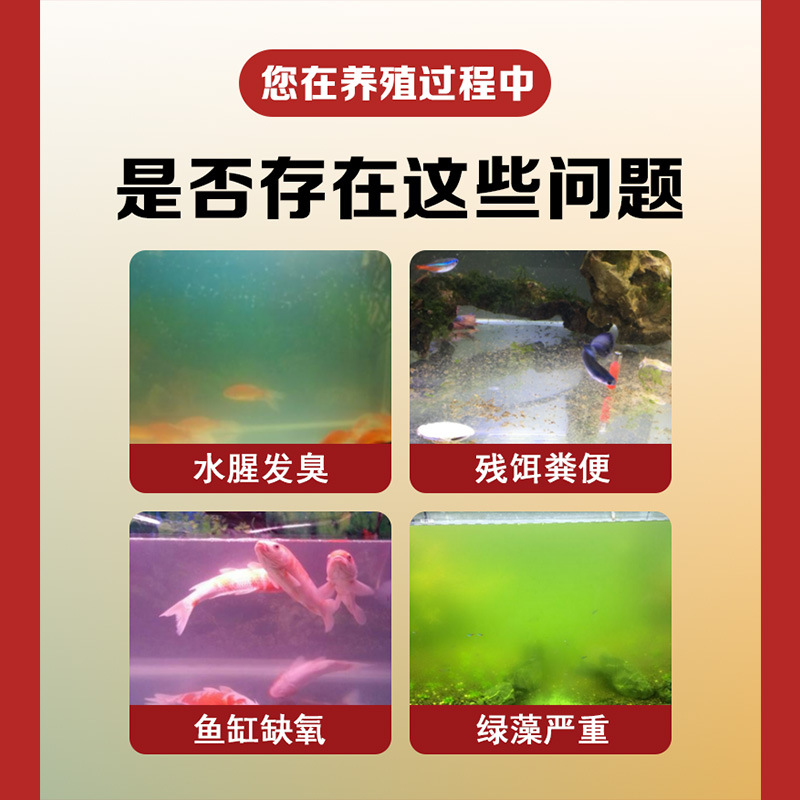 过硫酸氢钾泡腾片鱼缸消毒剂水族专用杀菌净水祛除异味水质稳定剂 - 图0