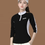 Модный спортивный осенний лонгслив для спортзала с молнией