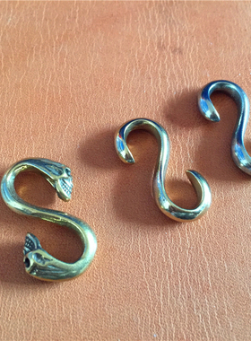 纯铜手环搭扣挂钩手工皮具