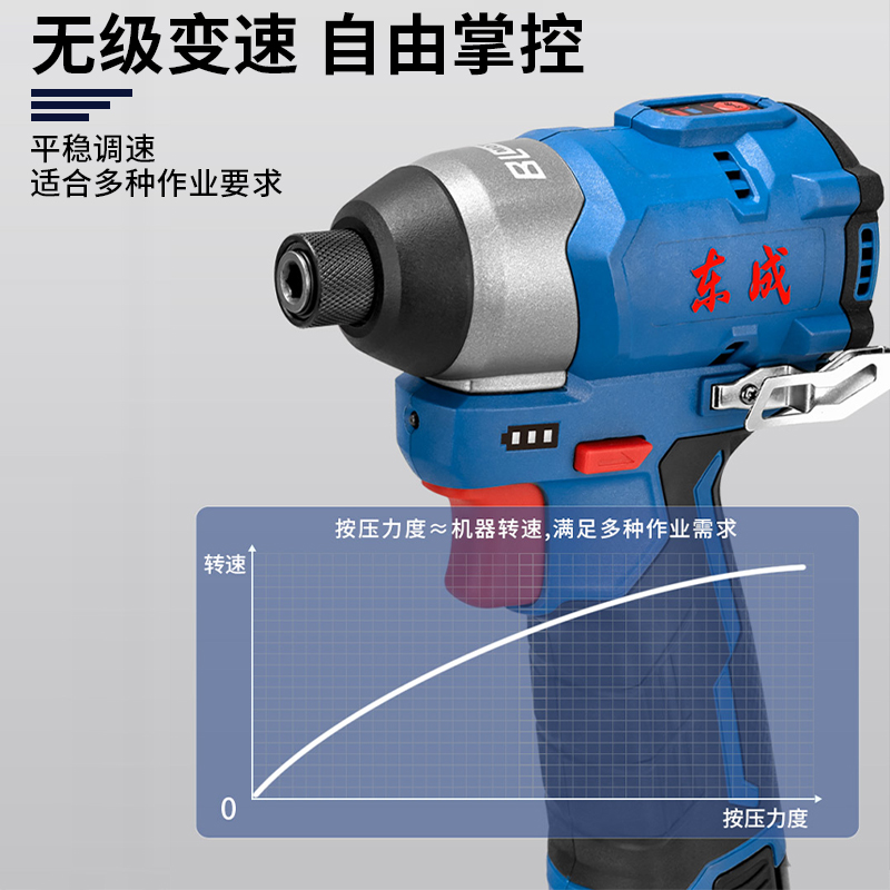 东成充电式起子机DCPL04-8E带冲击东城电动螺丝刀12v锂电手电钻 - 图0