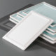 Metamine tableware imitation porcelain tableware rectangular plate commercial use