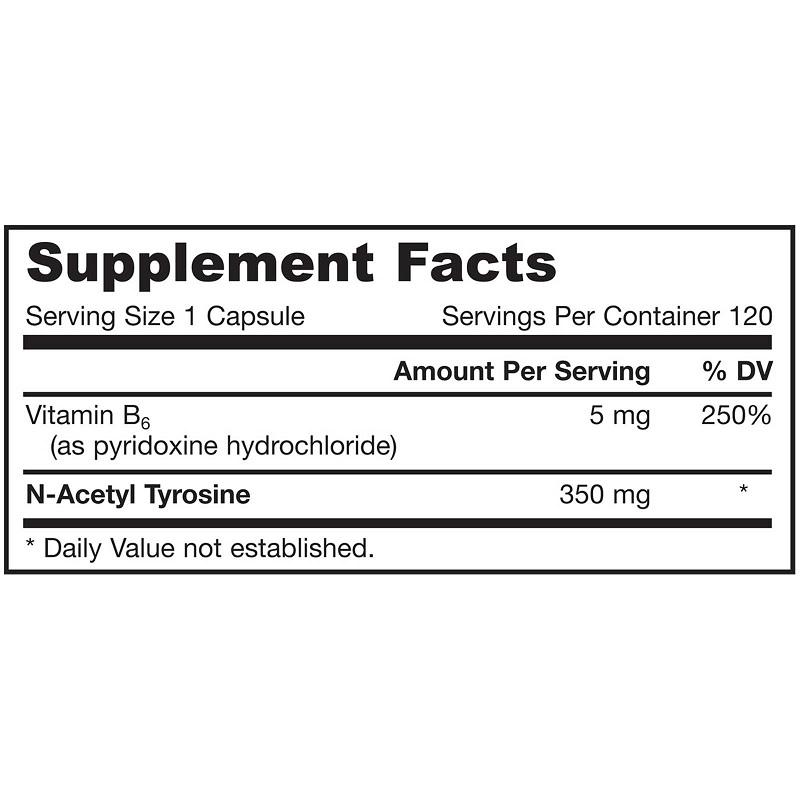 美国Jarrow Formulas tyrosine N-乙酰酪氨酸胶囊 350mg120粒 - 图2