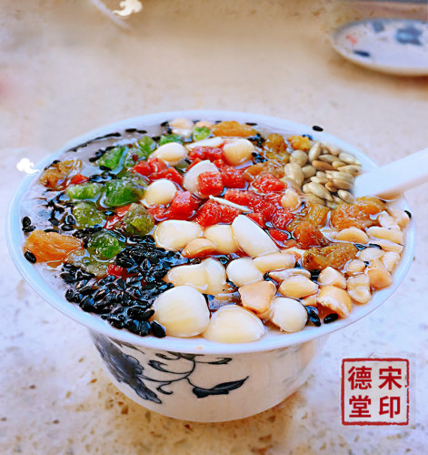 开封特产德宋堂杏仁茶配料老北京杏仁粉藕粉羹早餐玫瑰代餐粥包邮 - 图2