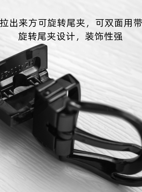 女款镂空锌合金休闲水牙黑色