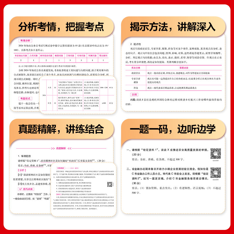 海南省考公务员考试2025年海南省公务员考公教材用书行测和申论历年真题试卷题库5000题a类b行政执法类c刷题乡镇2024中公资料公考 - 图2