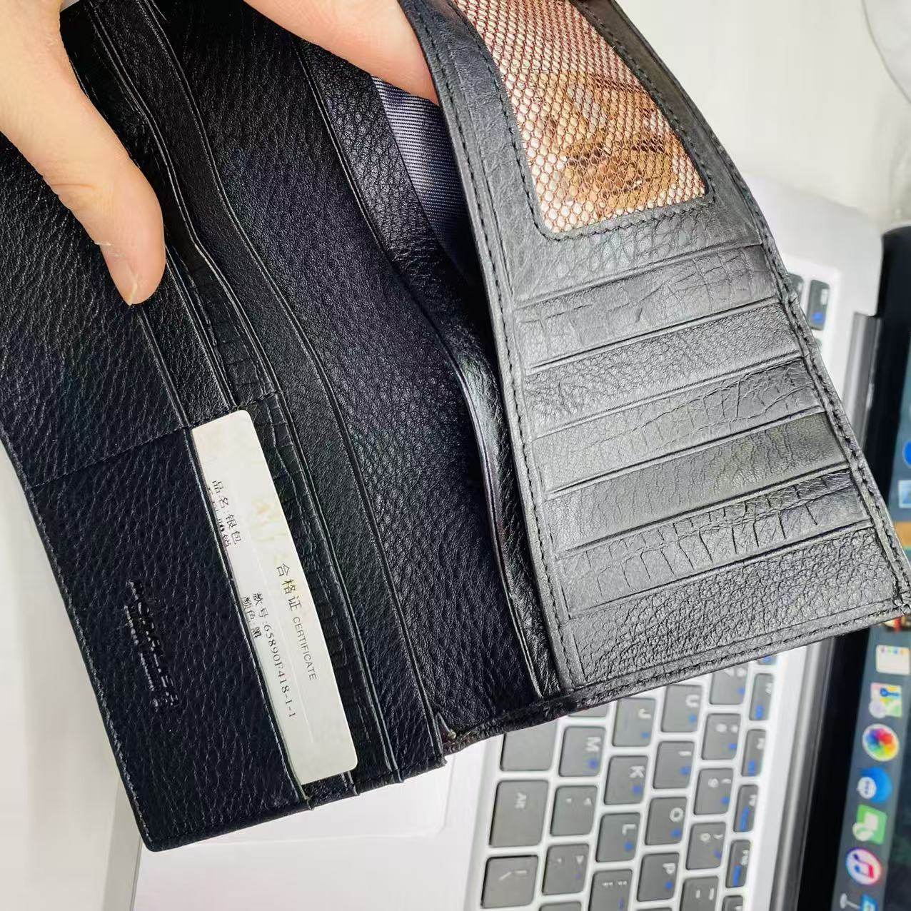 黑色钱包男长款钱包手拿包男士头层牛皮多卡位钱包欧美风格拉链,淘宝优惠券,粉丝福利购,淘宝优惠卷