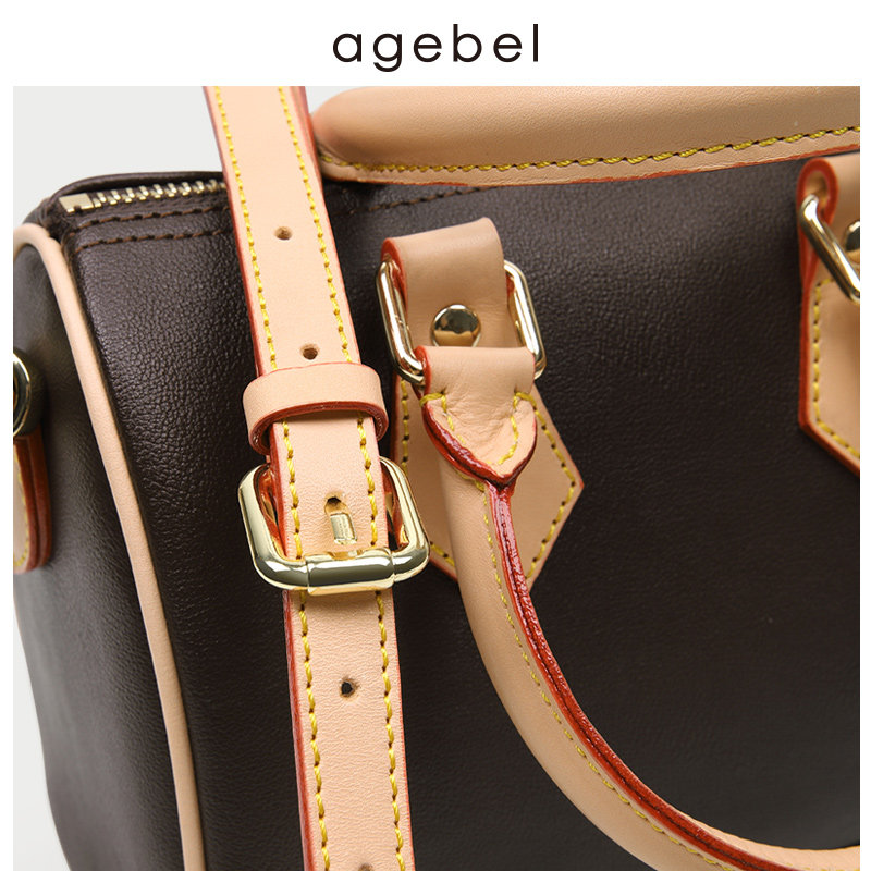 艾吉贝2019新款女斜挎波士顿枕头包 艾吉贝女士包袋