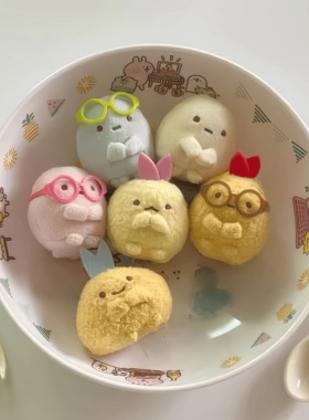 日本ULALOV可爱角落生物迷你小挂件包包挂饰桌面汽车摆件礼物毛绒