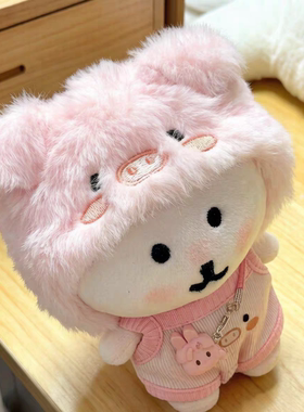 日本ULALOV萌猪自嘲熊毛绒玩具玩偶挂件公仔钥匙扣女生送生日礼物