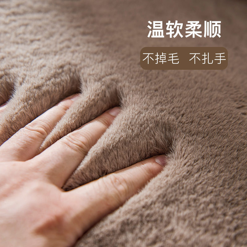 皮草沙发垫加厚毛绒高档沙发套罩全包套罩冬季轻奢防滑坐垫