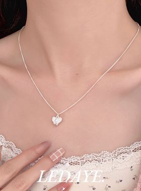 李大爷的店纯银花瓣叠戴项链