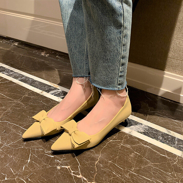 蝴蝶结仙女单鞋~美丽自信~ins风尖头猫跟时装鞋~新款,淘宝优惠券,粉丝福利购,淘宝优惠卷