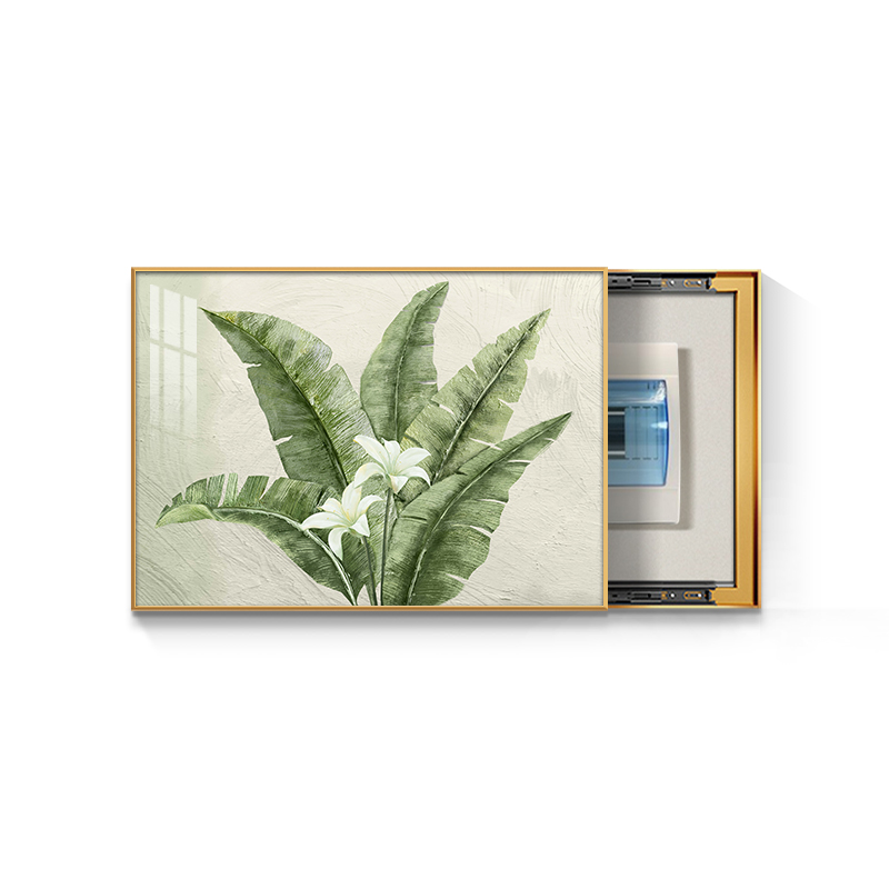 免打孔电表箱装饰画轻奢高级感配电箱电闸盒遮挡餐厅挂画家大业大 - 图0