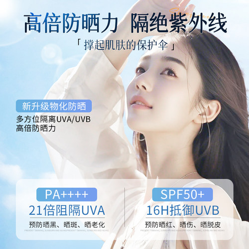 维特丝美白防晒喷雾50+倍防紫外线官方正品可上飞机防晒霜女男士 - 图0