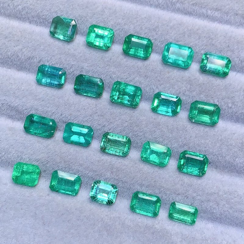 正品天然方形祖母绿宝石裸石戒面加工耳钉镶嵌戒指项链手链24,淘宝优惠券,粉丝福利购,淘宝优惠卷