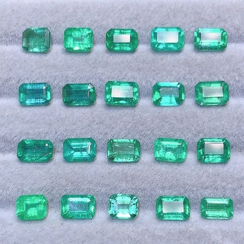 正品天然方形祖母绿宝石裸石戒面加工耳钉镶嵌戒指项链手链24,淘宝优惠券,粉丝福利购,淘宝优惠卷