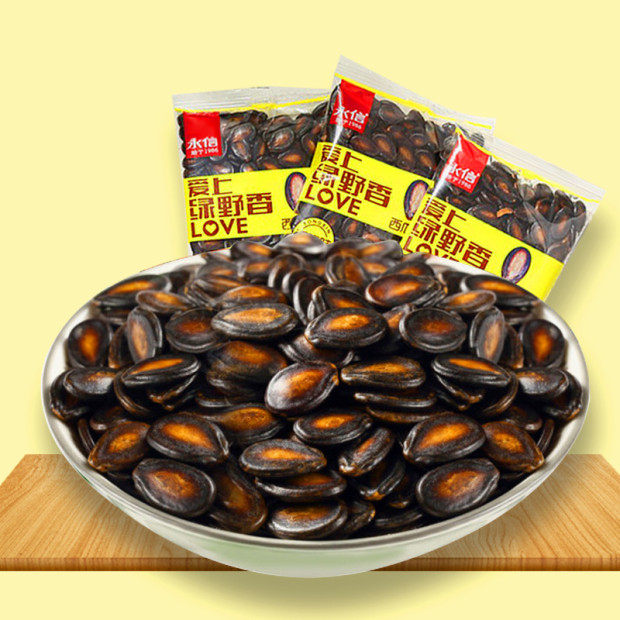 永信绿野香话梅味西瓜子500g*2小包 永信食品瓜子