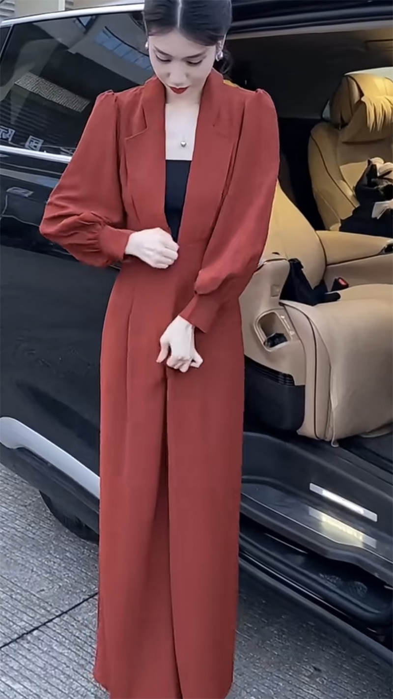 抖音爆款网红同款2024早秋潮流时尚设计感炸街修身女士纯色连体裤,淘宝优惠券,粉丝福利购,淘宝优惠卷