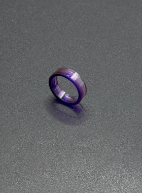 全新民族风新品  紫晶指环戒指 女 未镶嵌 尾戒款女P10951