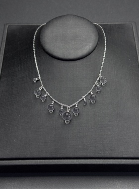 Vintage古着设计感古早风独特小众项链R30916