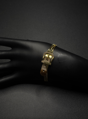 New Vintage古著设计感Belt buckle手链
