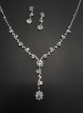 New Vintage古著设计感Necklace and earrings set项链套装