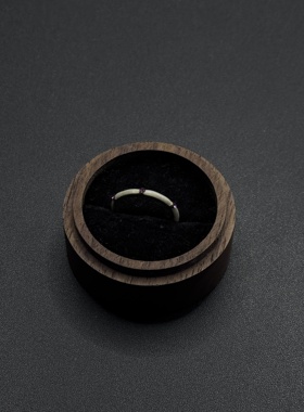 彩色素圈戒指女款中古小众设计食指戒轻奢高级感叠戴指环P10652