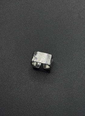 Vintage古著法式新款方形戒指金属质感时尚优雅指环小众P120657