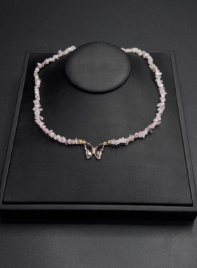 夏季彩色多巴胺蝴蝶新款爆款甜酷锁骨链女高级感颈链配饰R30901