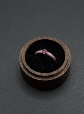 多巴胺彩色锆石戒指女夏天轻奢气质叠戴食指戒小众设计指环P10553