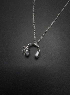 New Vintage古著设计感 Metal headphones 项链