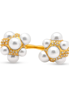 新款欧美风重工连体双戒指