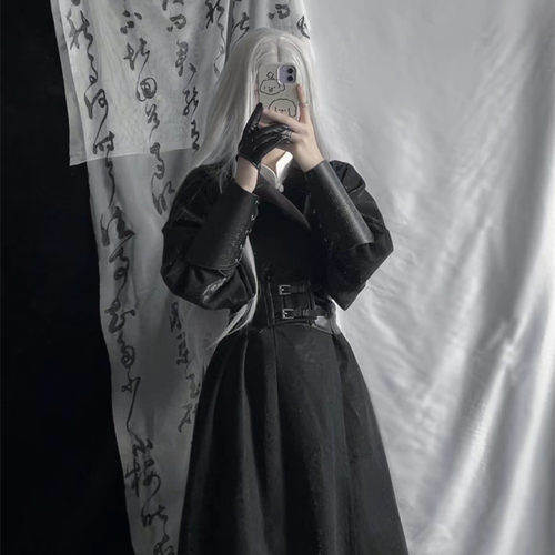 青云霓裳原创汉服【北暝】唐制圆领袍缺胯袍男女同款秋冬加厚暗纹 - 图0