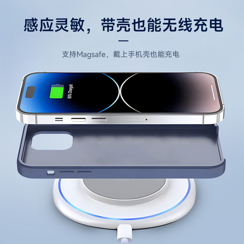 Ai手机壳墨水屏手机壳适用于iPhone15/14/13 pro max无源NFC苹果智能个性DIY水墨屏AI磨砂防指纹投屏手机壳