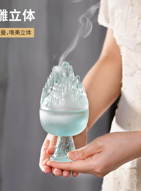 【琉璃博山炉】经典高颜值博山炉盘香炉打香篆炉香薰炉家居摆件