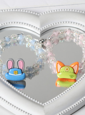 疯狂动物园朱迪尼克情侣磁吸手链