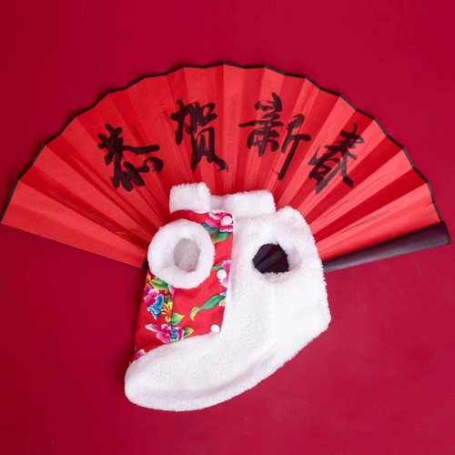 Кошачья одежда Зимний Новый год Тедди северо -восток да Хуа Цзяо Британский короткий банк.