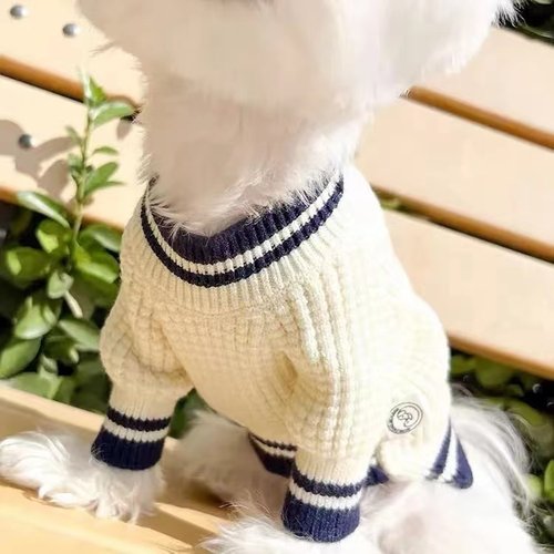 宠物猫咪衣服春季毛衣套头韩版马尔济斯小型犬狗毛衣保暖防掉毛-图2