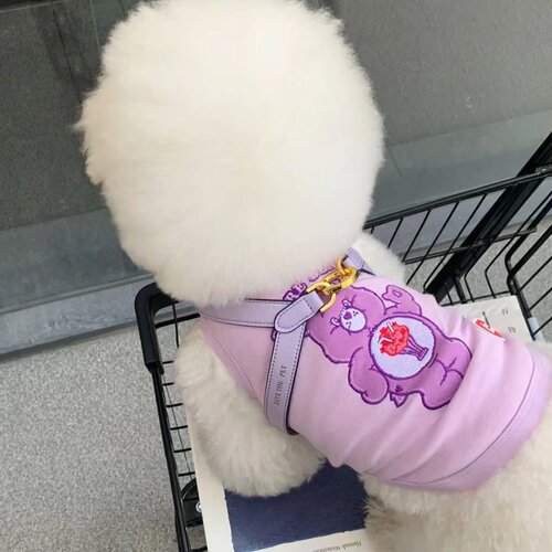 ins韩国宠物狗狗T恤套头卫衣泰迪比熊小型犬背心春秋衣服 - 图1