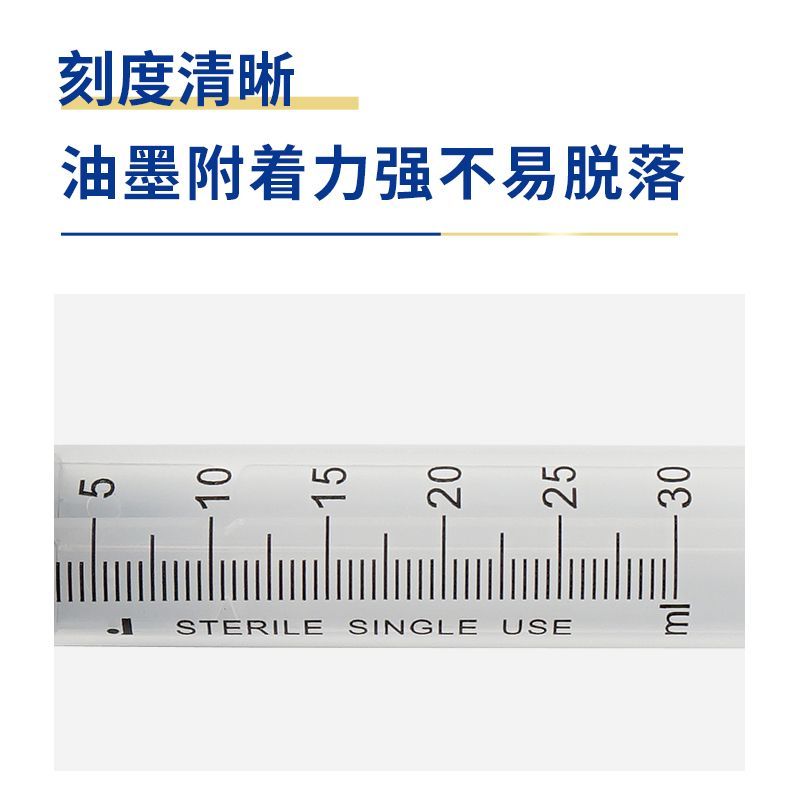 威高洁瑞一次性无菌溶药注射器20ml带针头50毫升针筒针管喂食器 - 图1