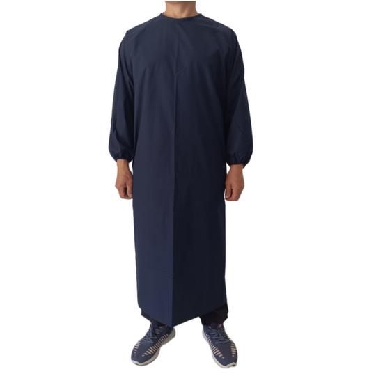 Фартук с длинными рукавами, дышащий, впитывающий пот и пыль, из натурального хлопка.