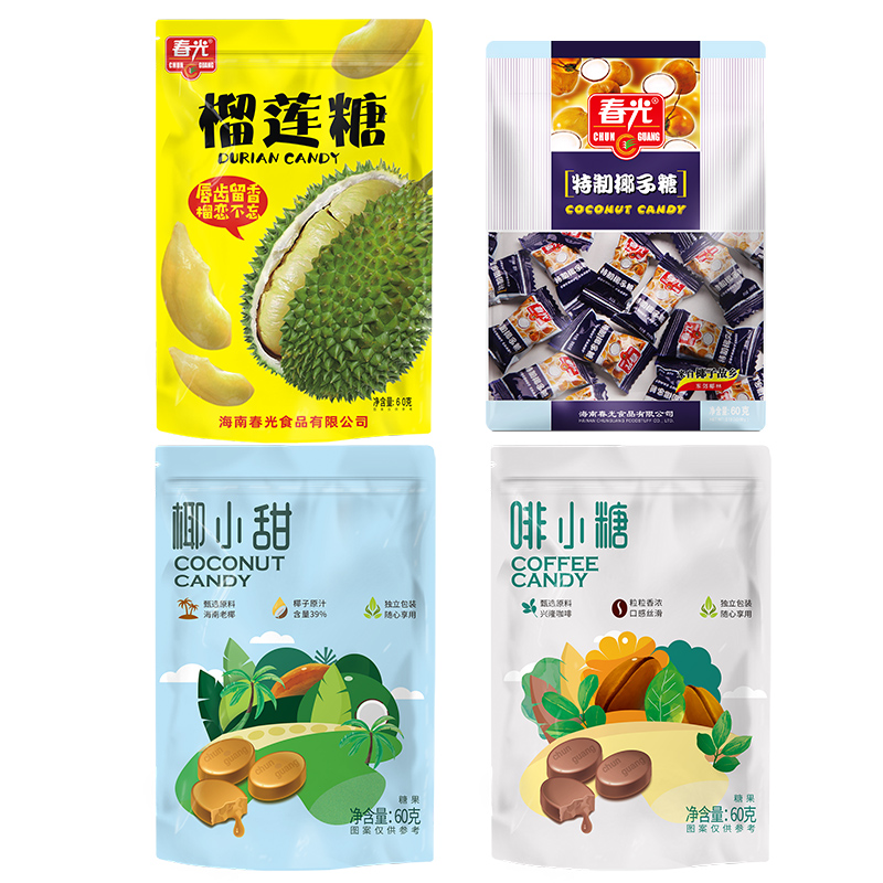 春光食品海南特产糖果东郊椰林特制椰子糖60g 多种口味 - 图0