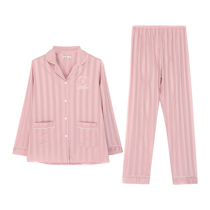 达尔丽情侣春秋纯棉长袖休闲感睡衣 达尔丽曼丽睡衣/家居服套装