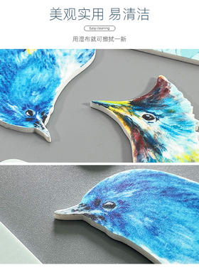 3D花鸟油画家居装饰开关边框套