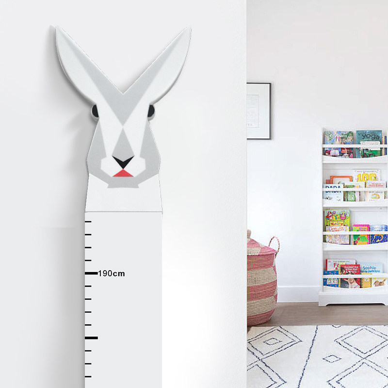 创意卡通身高贴3D立体亚克力墙贴现代简约量身高尺贴画自粘可移除,淘宝优惠券,粉丝福利购,淘宝优惠卷