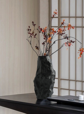 中古日式侘寂风陶瓷陶罐花瓶摆件