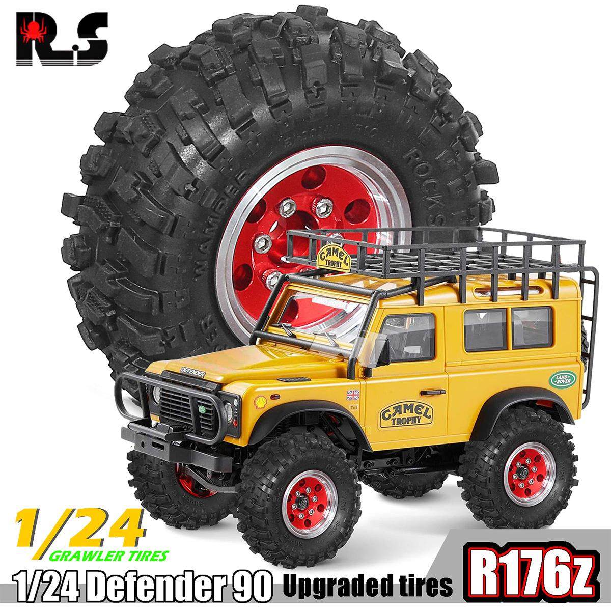 RS红蜘蛛FMS 1/24 FCX24 骆驼杯路虎卫士瓦迪顿金属轮毂+轮胎R176,淘宝优惠券,粉丝福利购,淘宝优惠卷