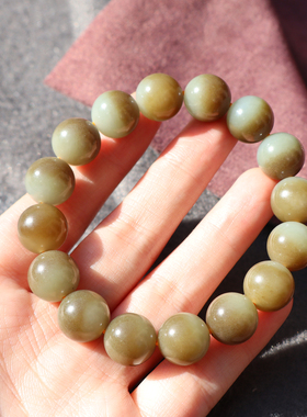 新疆且末蓝带糖聚宝盆12mm手链