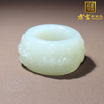 Dialect boutique and Tian jade wear class Xinjiang fine and warm moisturizing and the end material Baiyurebeast guard the finger ring D