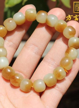 和田玉新疆且末料细润糖白玉手串